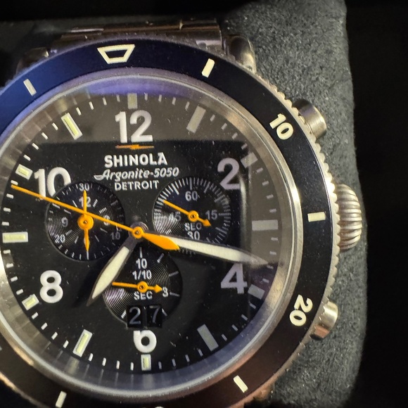 Shinola Black and Silver Men's Watch - Picture 7 of 7